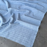 Millie Windowpane Jacquard - Cotton/Rayon Blend - Sky