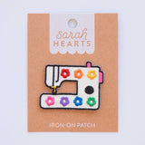 Sarah Hearts - Rainbow Daisy Sewing Machine Iron-on Patch