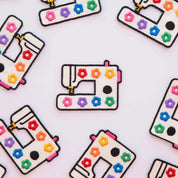 Sarah Hearts - Rainbow Daisy Sewing Machine Iron-on Patch
