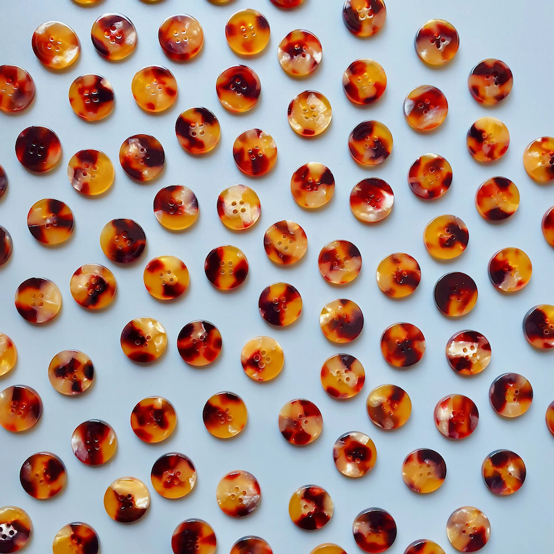 Pigeonwishes - 15mm Shirting Button Set - Various Colors/Shapes
