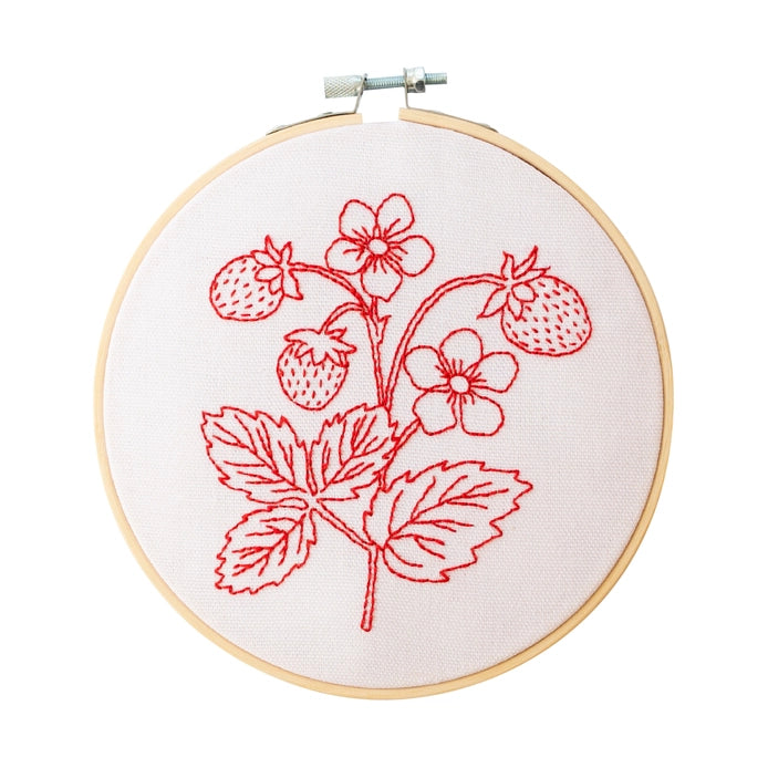 Cotton Clara - Embroidery - Strawberry