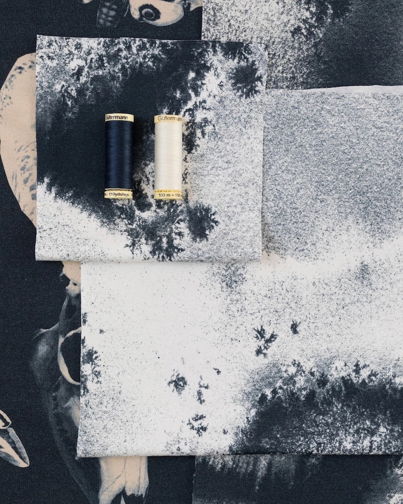 Paapii - Organic Cotton Jersey Interlock - Basaltti Snow - White