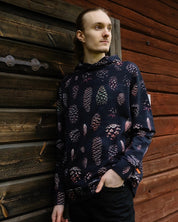 SALE - Paapii - Organic Cotton French Terry - Cones - Charcoal