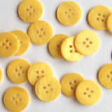 Textile Garden - Matte River Shell Button - 15mm -  Various Colors