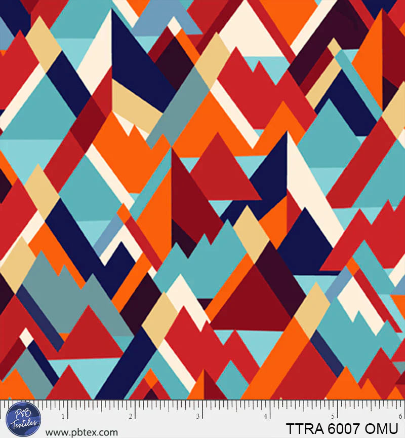 P&B Textiles - Timeless Trails - Mountain Geo