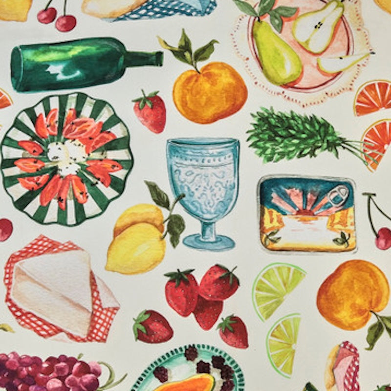 Fabric Godmother - Toulouse Viscose & Linen - Ivory