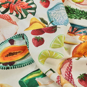 Fabric Godmother - Toulouse Viscose & Linen - Ivory