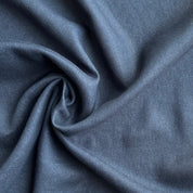 Kokka - Cotton Linen Viella - Distressed Solid - Deep Blue