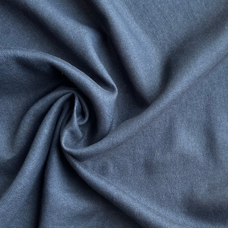 Kokka - Cotton Linen Viella - Distressed Solid - Deep Blue