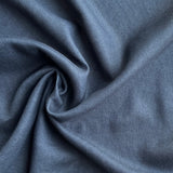 Kokka - Cotton Linen Viella - Distressed Solid - Deep Blue