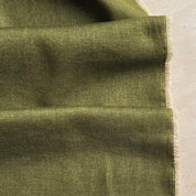Kokka - Cotton Linen Viella - Distressed Solid - Olive Green
