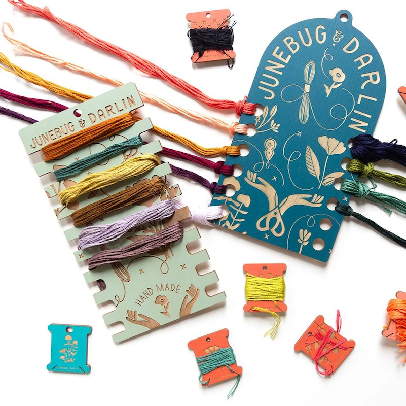 Junebug & Darlin - Wood Floss Organizer Wrap