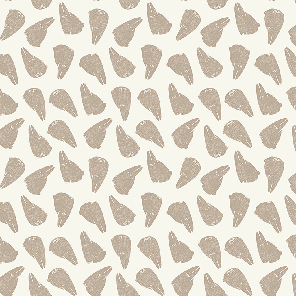 Clothworks - Forest Ferns - Hares - Cream