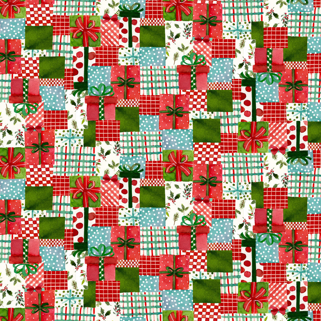 Clothworks - Snowman Christmas - Digitial GIft Wrap - Multi