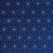 Ayatex - Washout Sashiko - Asanoha - Navy