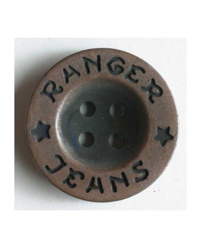 Dill - Faux Metal Ranger Jeans Button - 20mm
