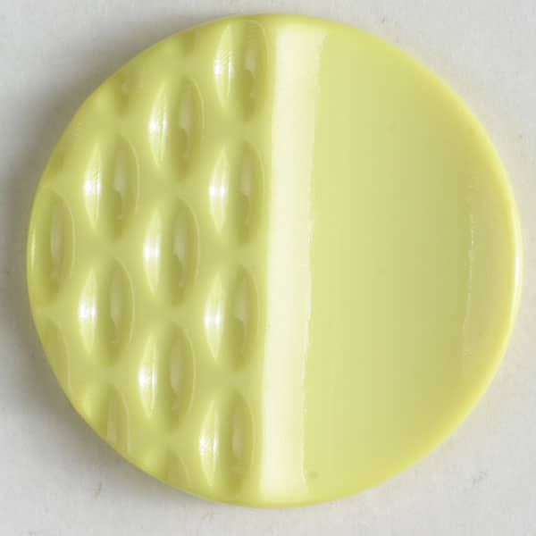Dill - Half Texture Yellow Shank Button - 18mm