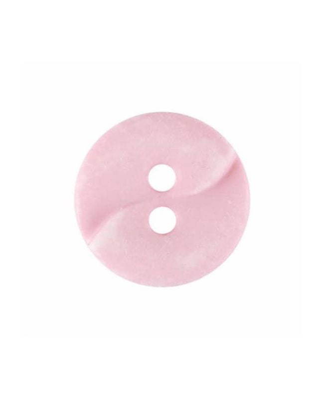 Dill - Plastic Pink Wave Button - 13mm