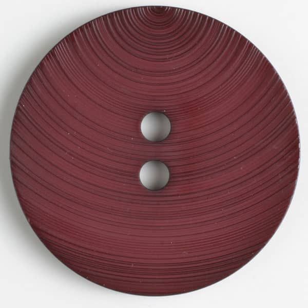 Dill - Big Textured Round Button - Berry - 54mm