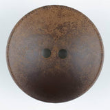 Dill - Wooden Matte Concave Brown Button - 23mm