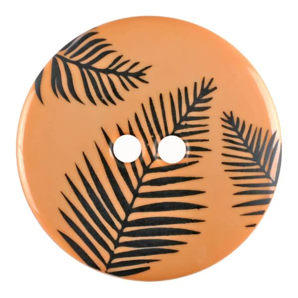 Dill - Fern Leaves Button - Orange - Various