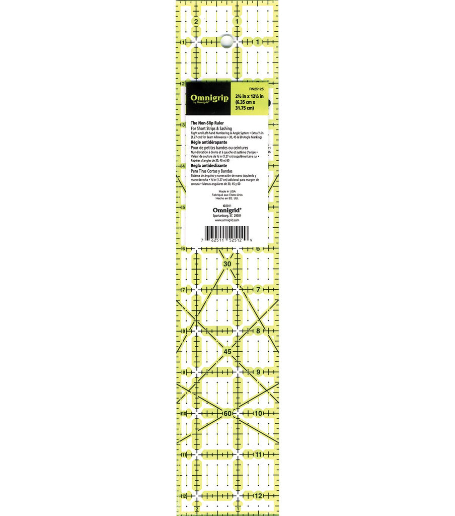 Omnigrid Ruler - Omnigrip - 2.5"x12.5"
