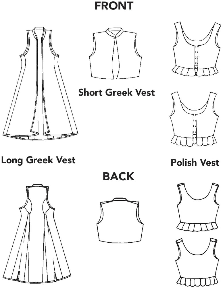 Folkwear - Vests from Greece and Poland - 126