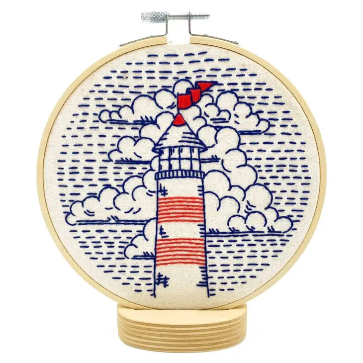 Hook, Line & Tinker - Embroidery Kit - Lighthouse