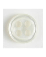 Dill - White Four Hole Button - Various Sizes