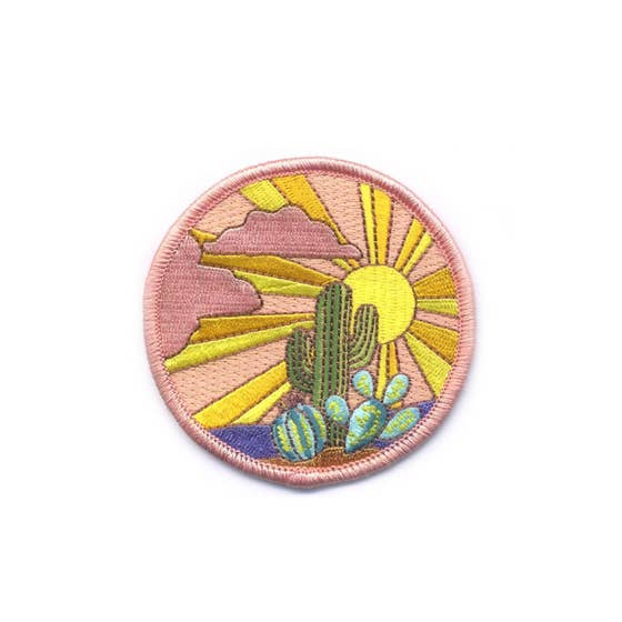 Antiquaria - Cactus Sunset Embroidered Patch