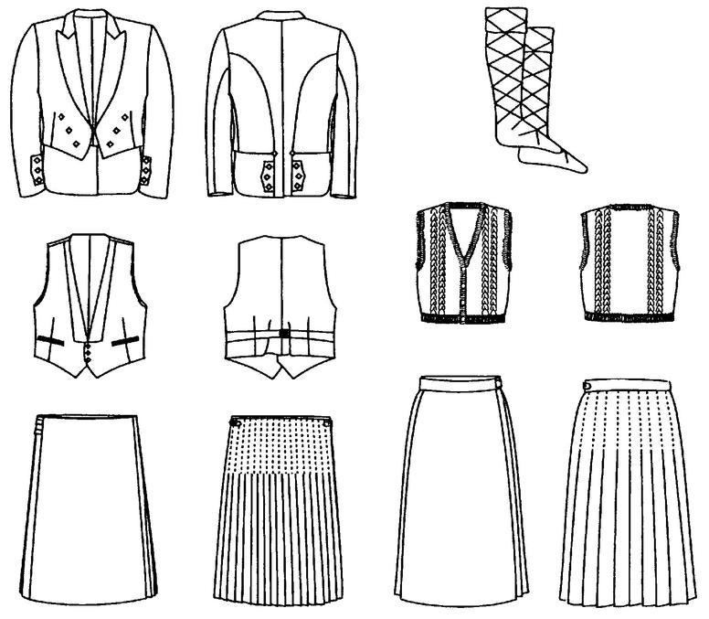 Folkwear - Scottish Kilts - 152