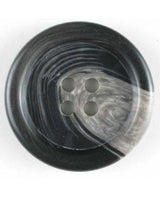Dill - Matte Grey Tortoise Shell Button - 9mm