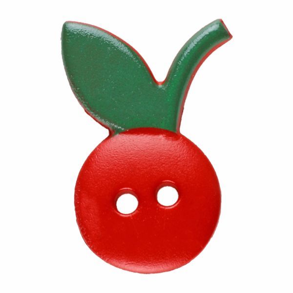 Dill - Two Hol Button - 20mm - Cherry