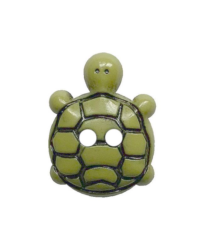 Dill - Green Turtle Button - 18mm