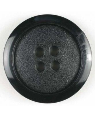Dill - Rimmed Black Shirt Button - 14mm