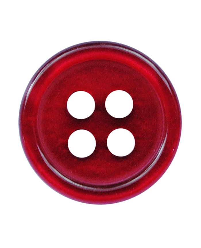 Dill - Burgundy Four Hole Button - Various Sizes