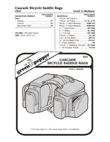 The Green Pepper - 201 - Cascade Bicycle Saddle Bags