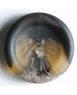 Dill - Matte Tortoise Shell Button - 15mm