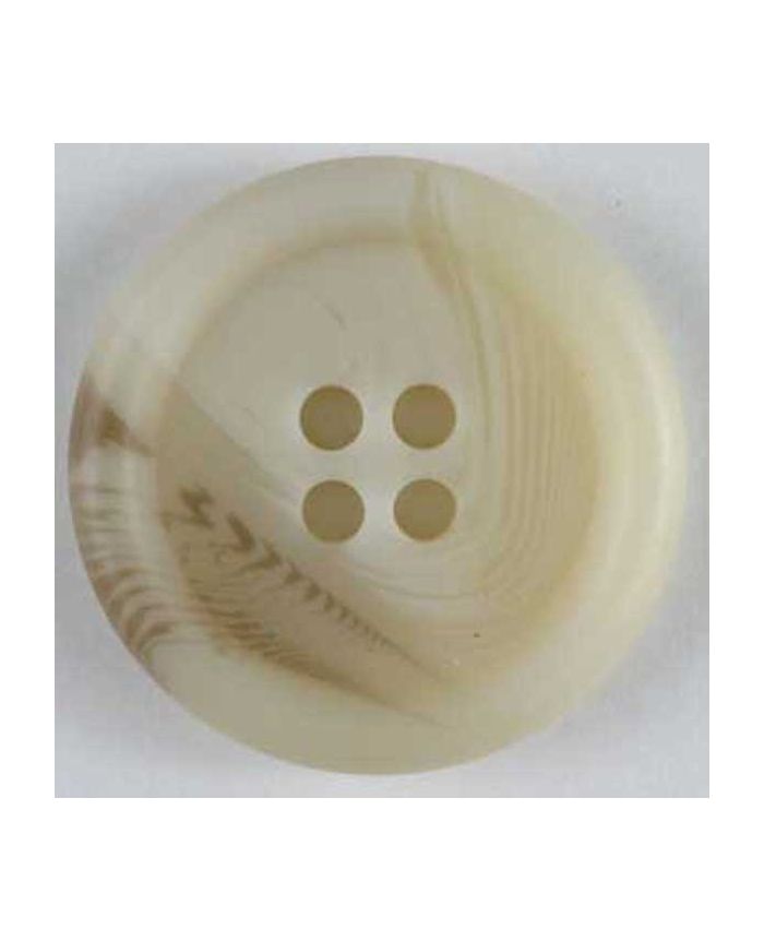 Dill - Matte Beige Tortoise Shell Button - 15mm