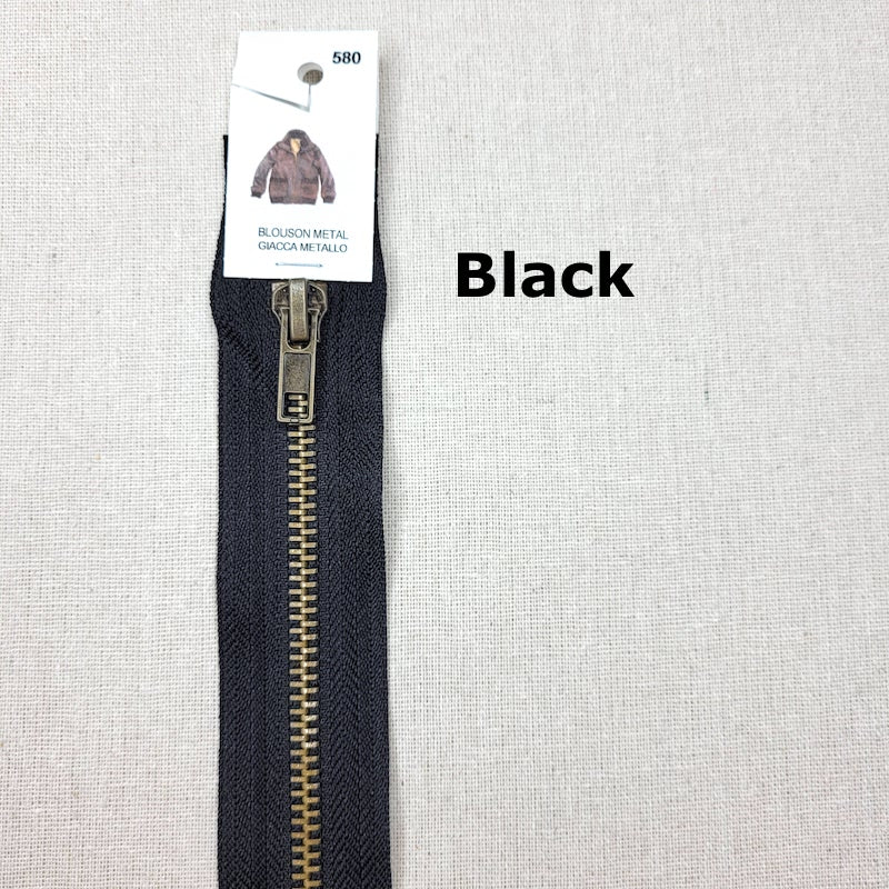 YKK - Separating Jacket Zipper - Antique Brass - 75 cm - Various