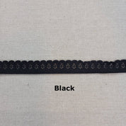 Picot Elastic - 1/2" (13mm) - Pinwheel - Various Colors