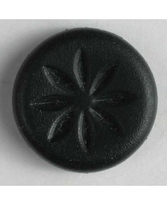 Dill - Petal Design Black Button - 11mm