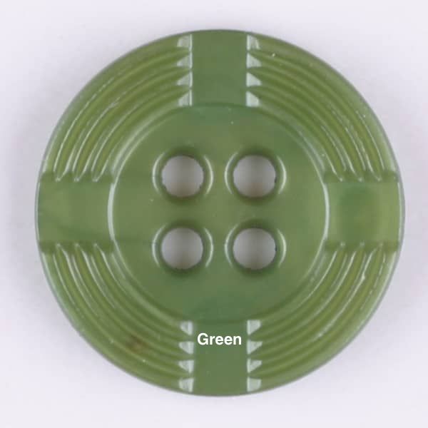 Dill - Grooved Button - 13mm - Various Colors