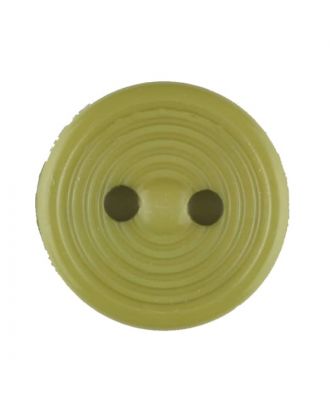 Dill - Grooved Green Button - 13mm