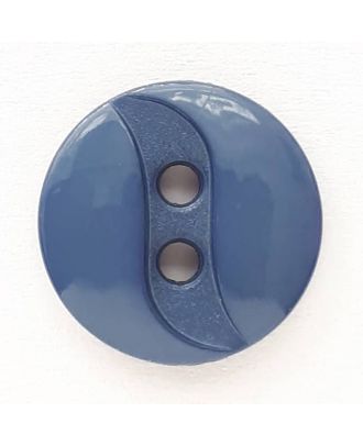 Dill - Blue Wave Button - 13mm