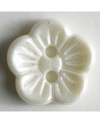Dill - Imitation Shell Flower Button - 11mm