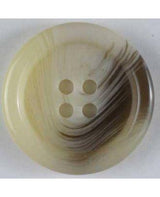 Dill - Four Hole Tortoise Shell Button - 20mm - Semi Gloss