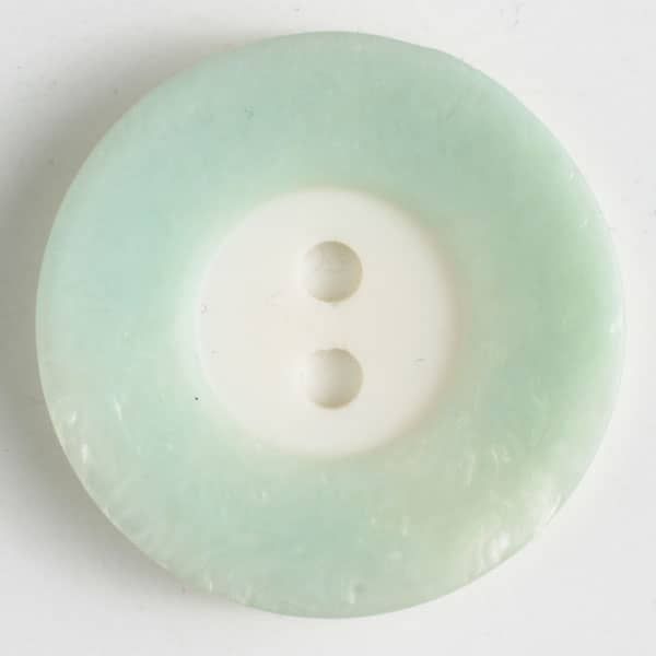Dill - Shimmery Mint Rim Button - 15mm