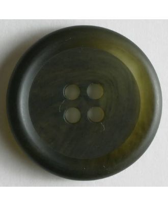 Dill - Matte Green Tortoise Shell Button - 20mm
