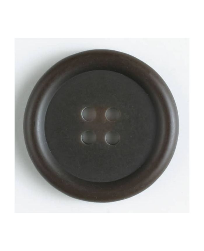 Dill - Basic Dark Brown Fashion Button - 20mm